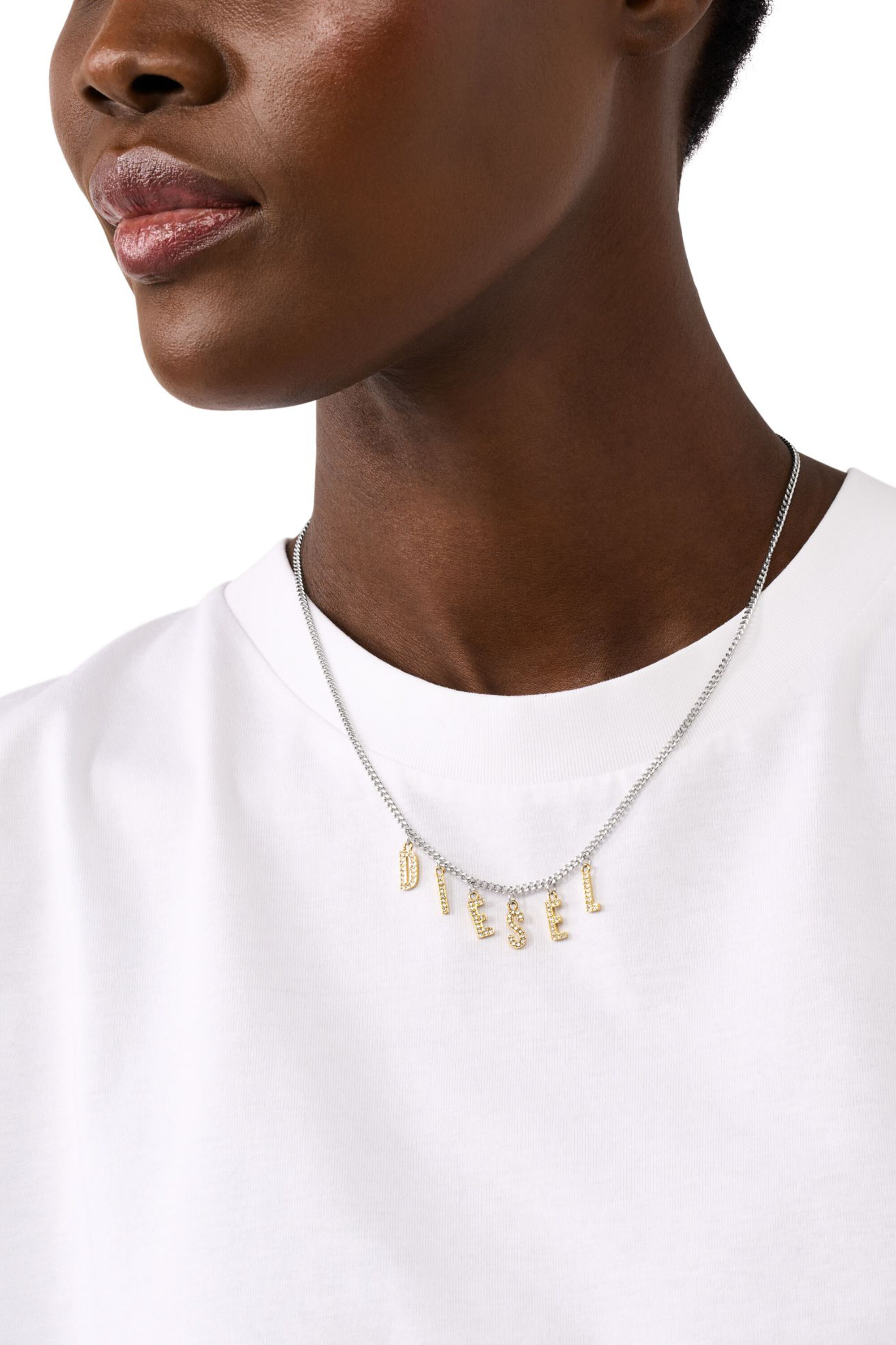 DX1545931 JEWEL ネックレス｜シルバー｜ウィメンズ｜DIESEL