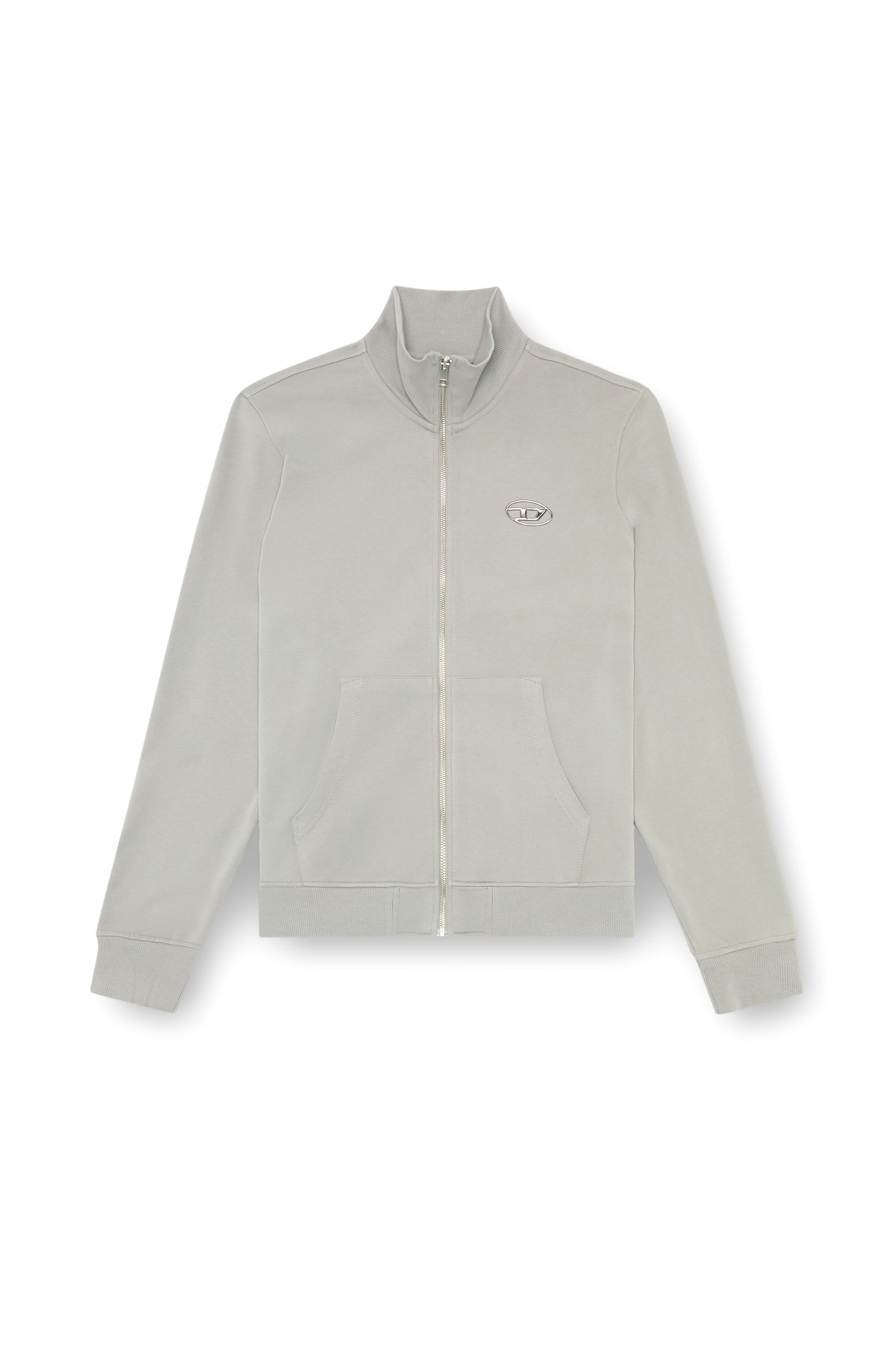 S-GINNI-ZIP-OD スウェットジップアップ｜グレー｜メンズ｜DIESEL