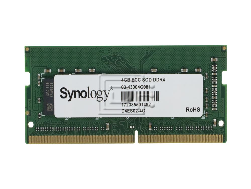 Synology D4ES02-4G 4GB (4GB x 1) DDR4-3200 PC4-25600 1.2V SODIMM