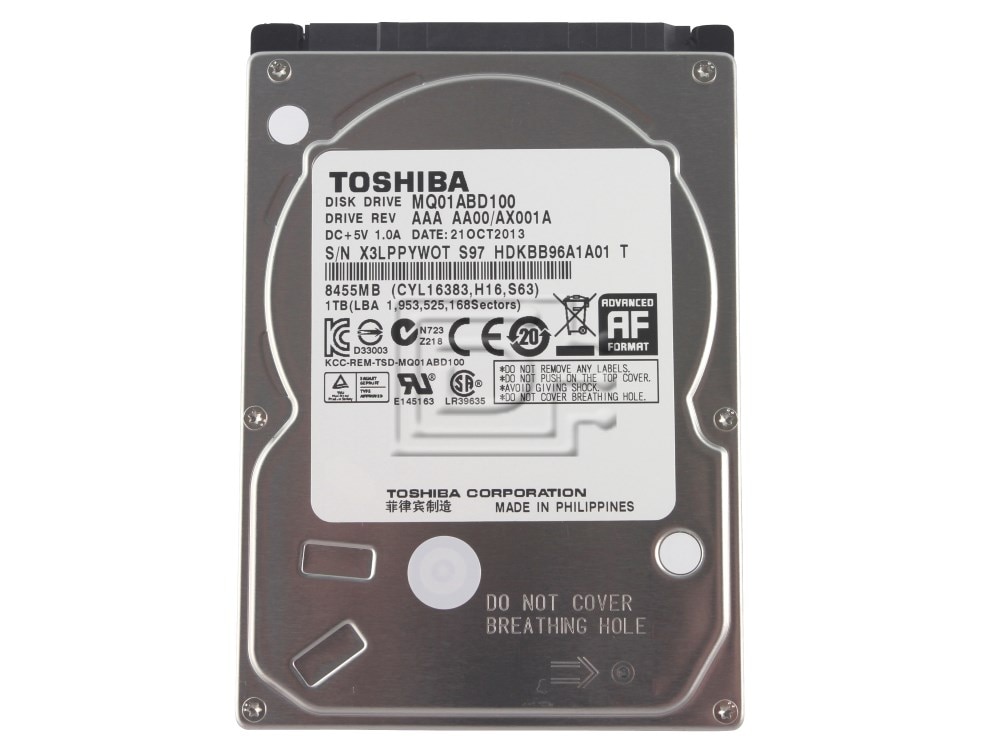 Dell 1KT1K / Toshiba MQ01ABD100 / HDKEB98 1000GB / 1TB 5400rpm 2.5