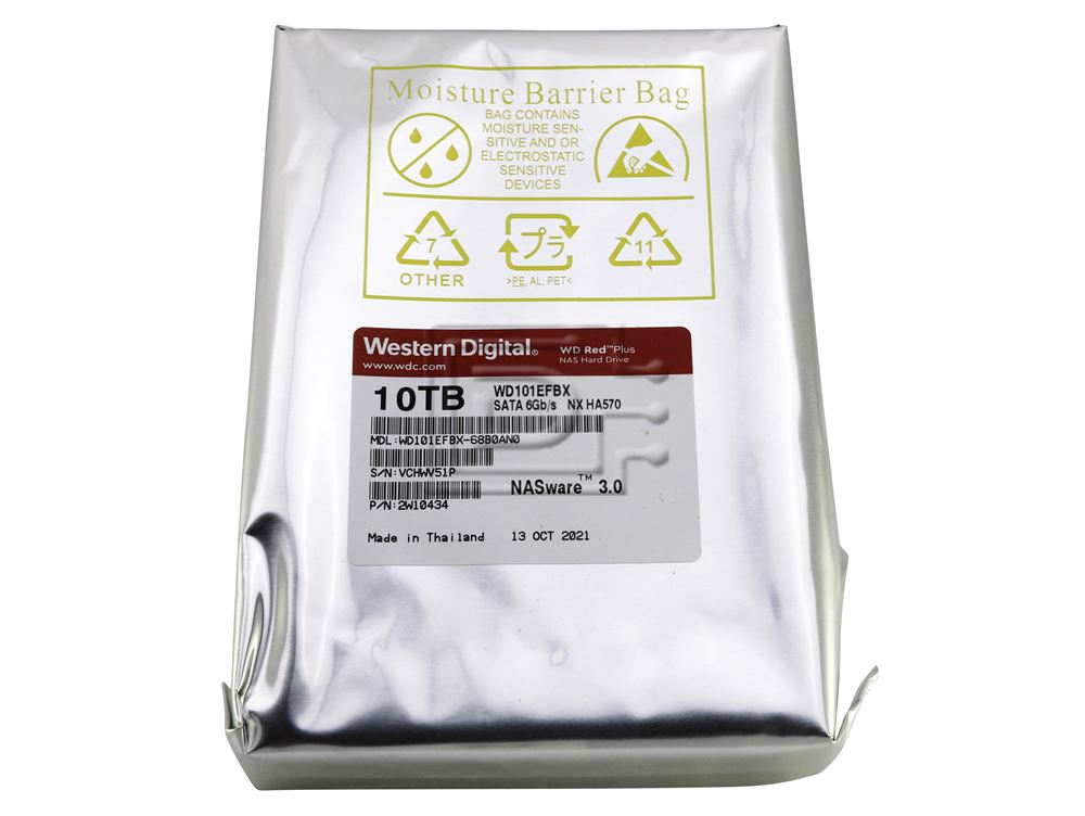 Western Digital Red Plus WD101EFBX 10TB 7200RPM 3.5 LFF NAS SATA drive