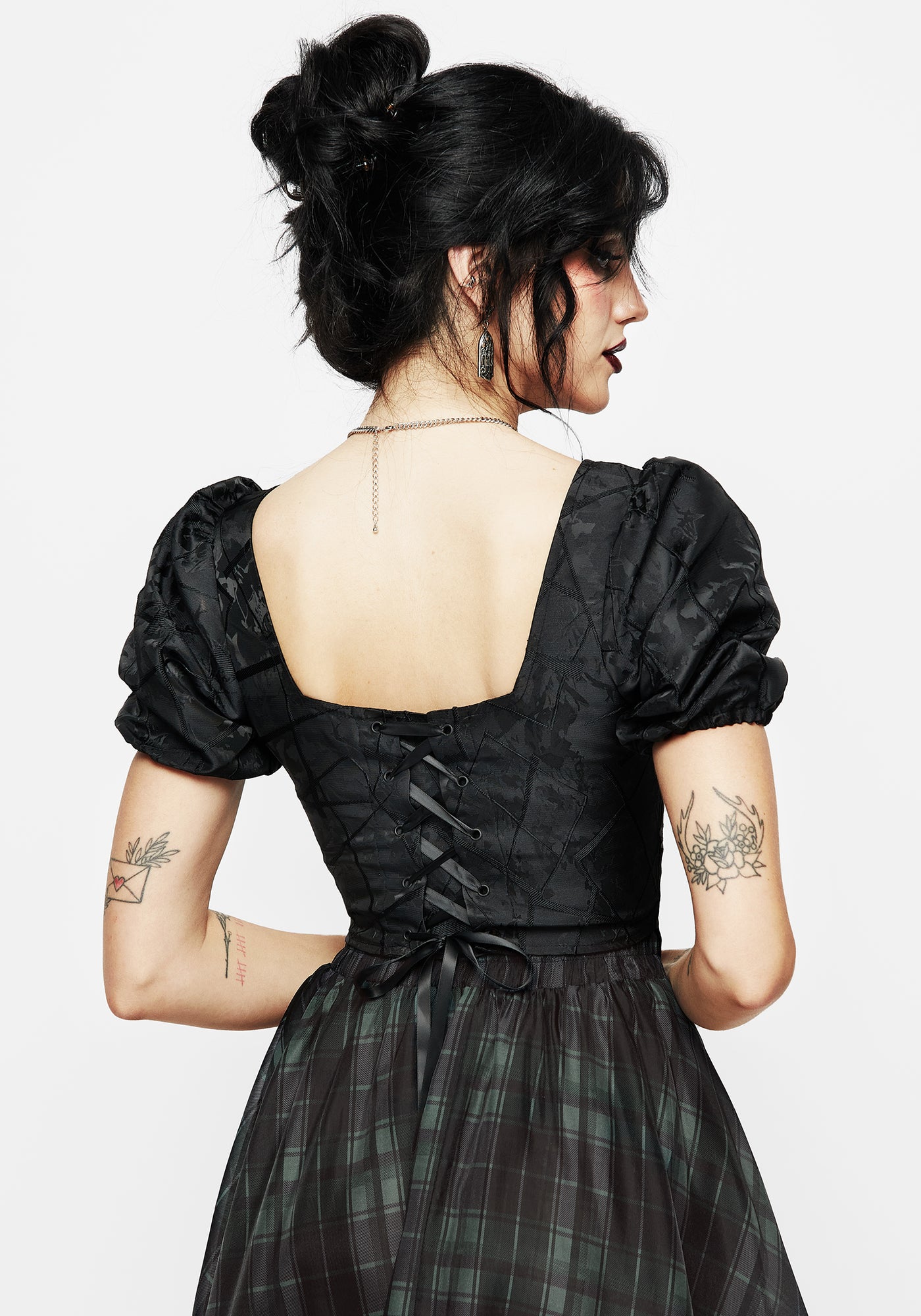 Chatelaine Puff Sleeve Corset Top | Disturbia - Shop Women's