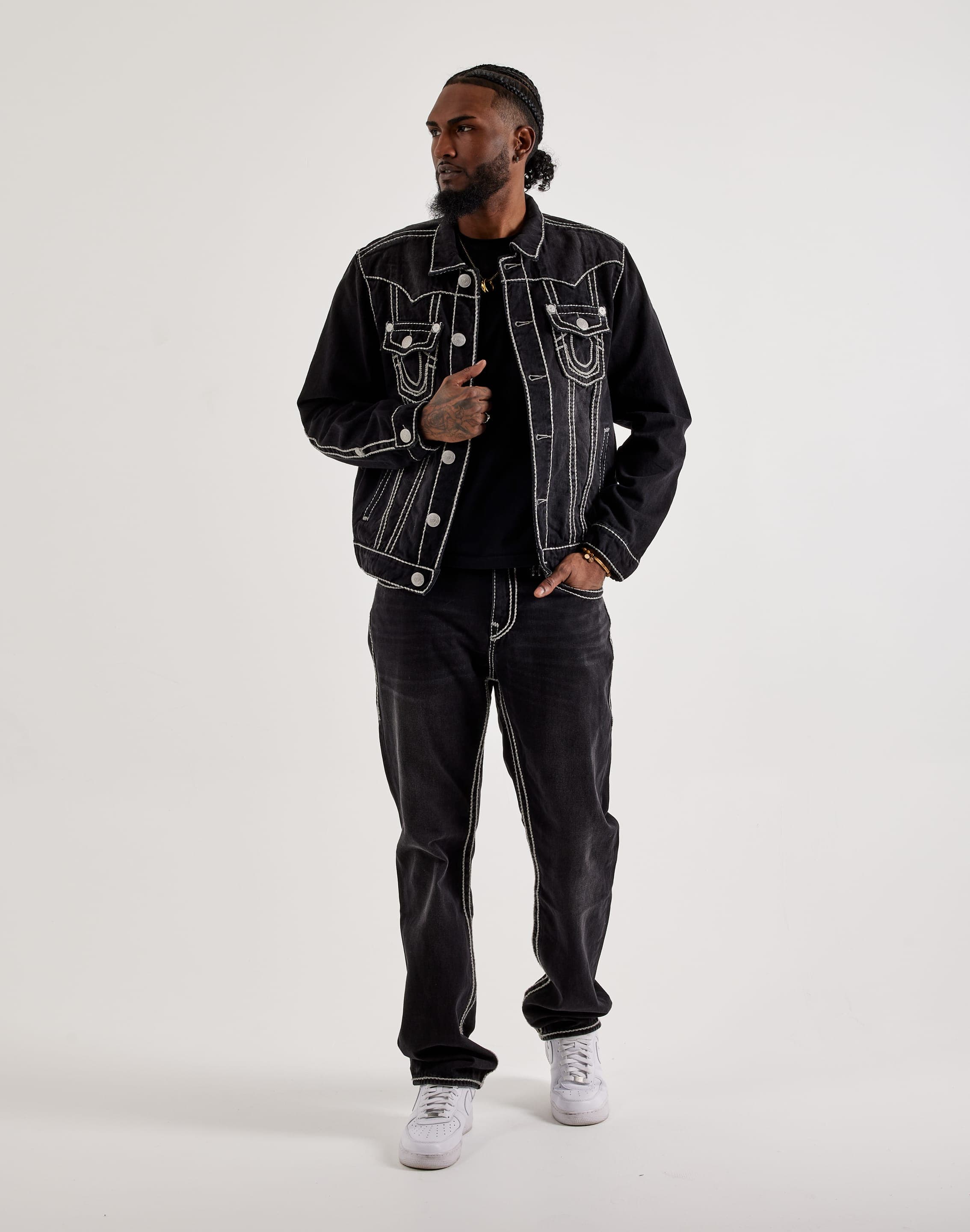 True Religion Ricky Super T Rope Stitch Jeans – DTLR