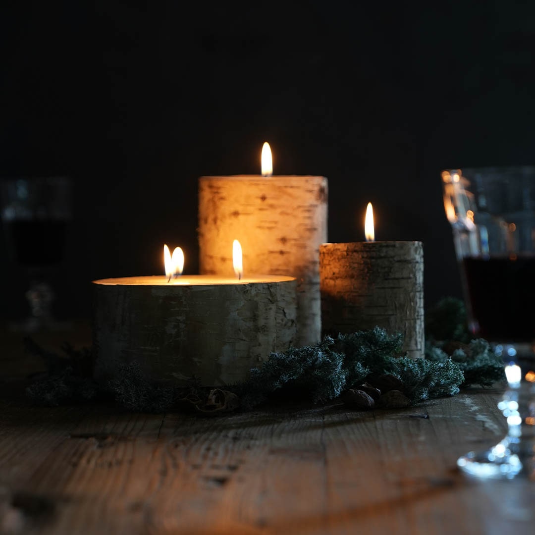 DULTON ONLINE SHOP | BIRCHWOOD STUMP CANDLE S(STUMP CANDLE