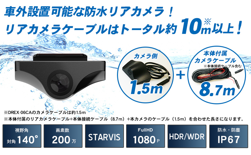 DMDR-32「11.88インチ液晶前後録画付デジタルインナーミラー」| DreamMaker