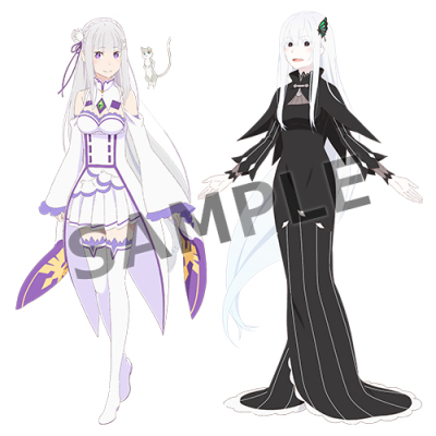 エミリアとエキドナのキャラクタースタンディがお出迎え！「Re：ゼロ