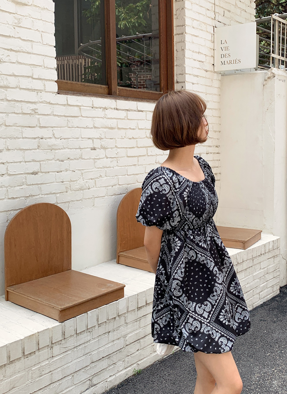 2WAYペイズリーミニワンピース・全2色 | レディースファッション通販