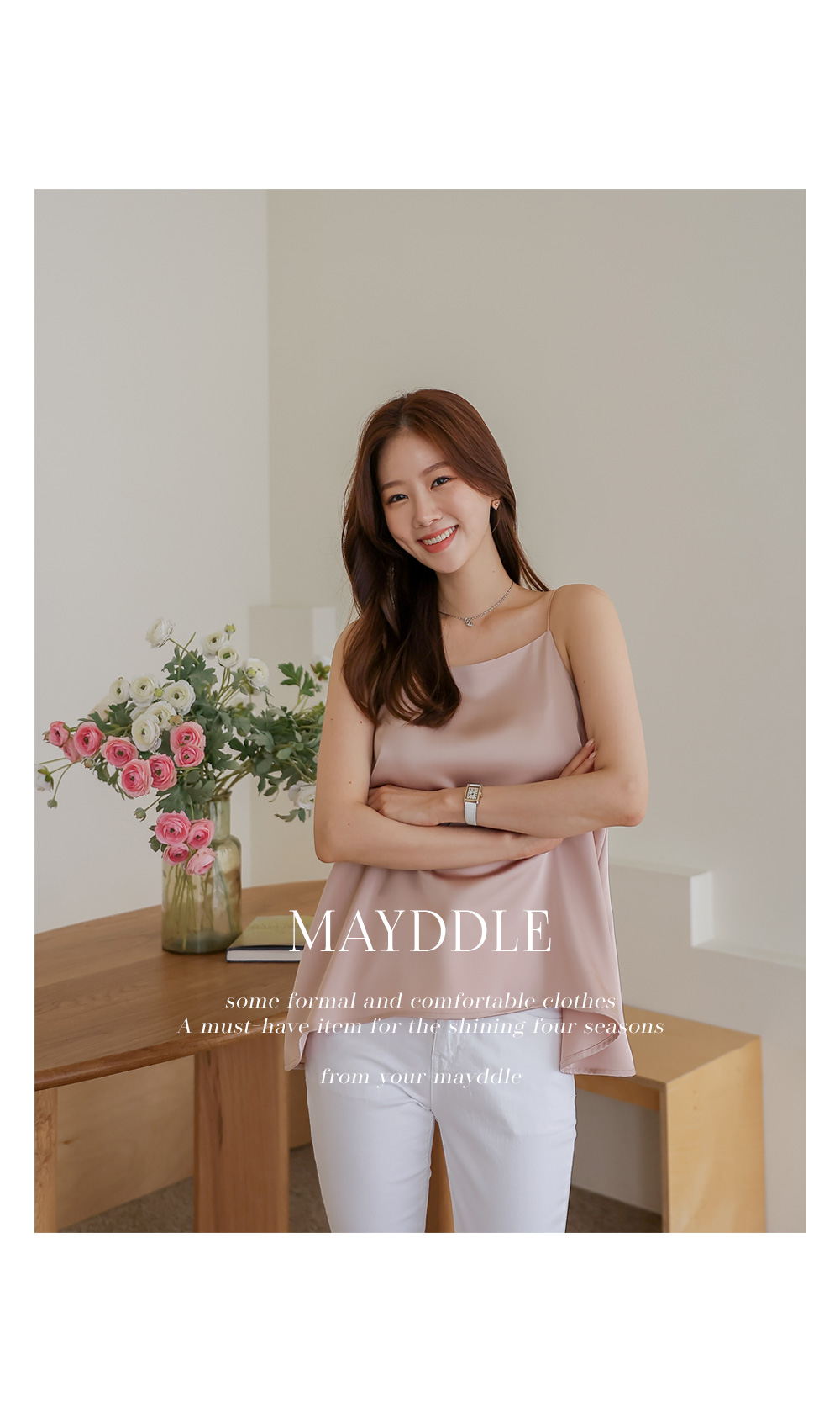 サテンキャミソール | レディースファッション通販 - DHOLIC