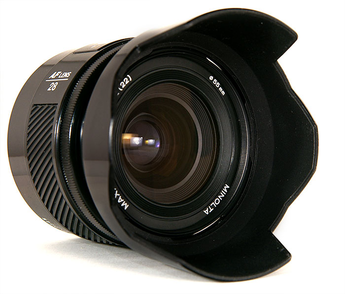 Minolta AF 28mm F2 A-mount lens info