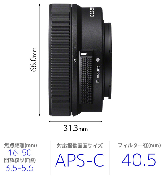 e-TREND｜ソニー（SONY） デジタル一眼カメラ α Eマウント SELP16502