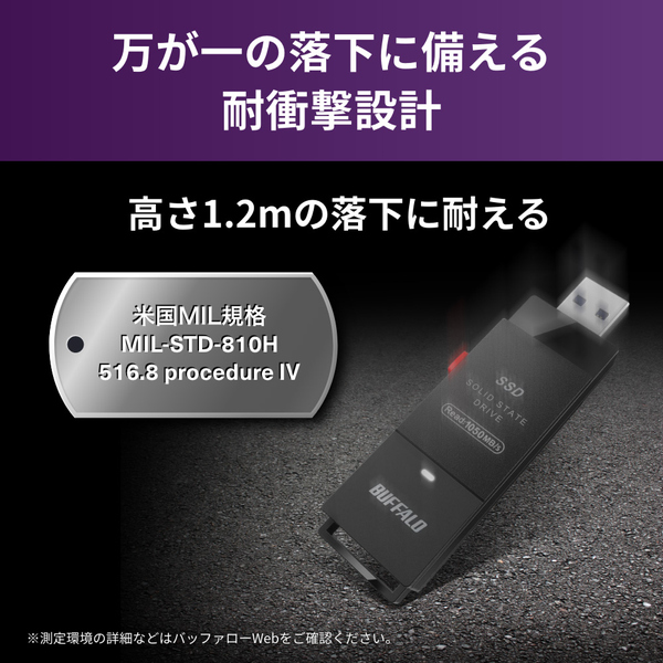 e-TREND｜バッファロー SSD-SCH1.0U3BA/D [USB3.2(Gen2) TV録画
