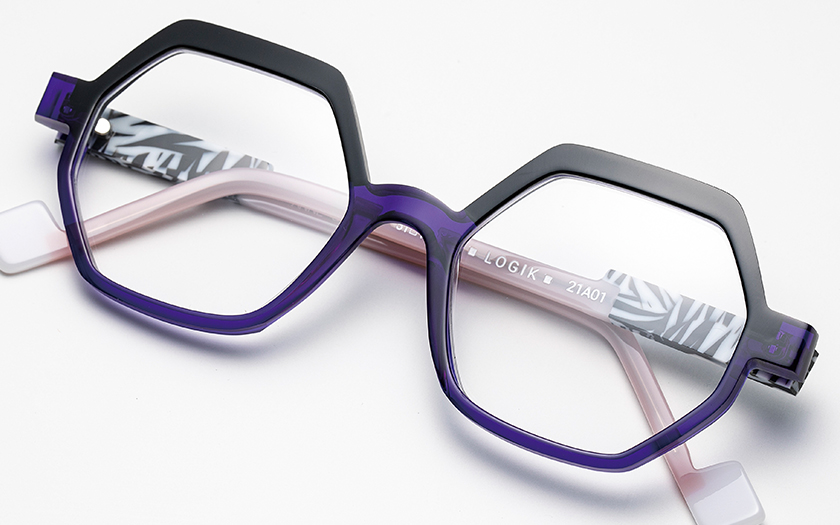 躍動感のあるデザインで掛ける人の個性を引き出す眼鏡「アン