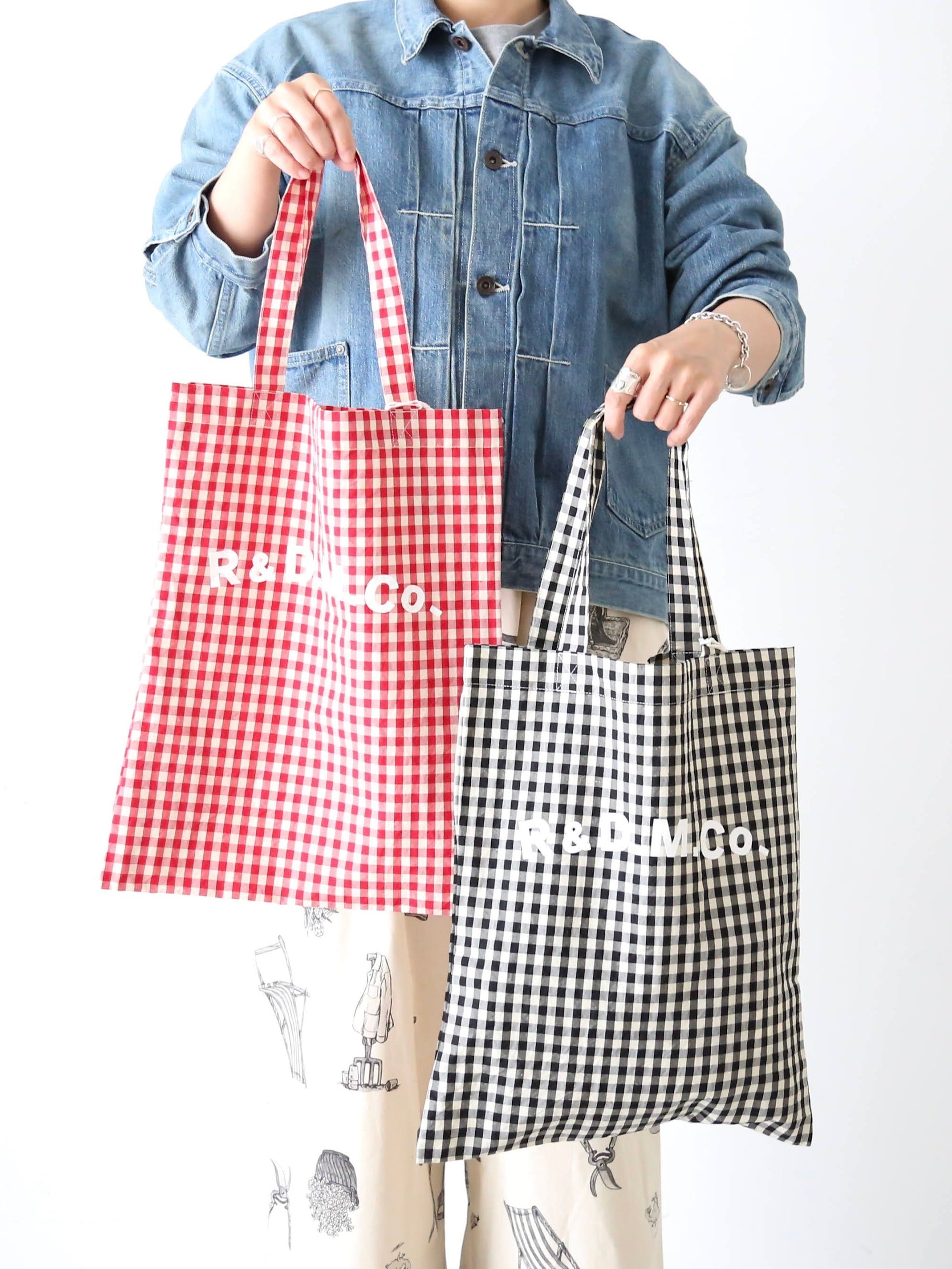 R&D.M.Co- ギンガムチェックトートバッグ [7618] – CREER