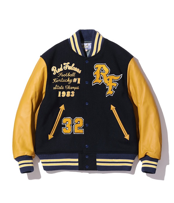 Whitesville[ホワイツビル] スタジャン WV15386 RED FALCONS アワード