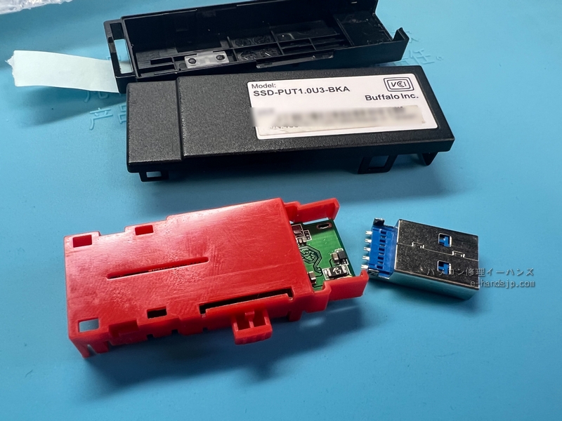 USB SSDのデータ復旧 BAFFALO 1TB 物理故障