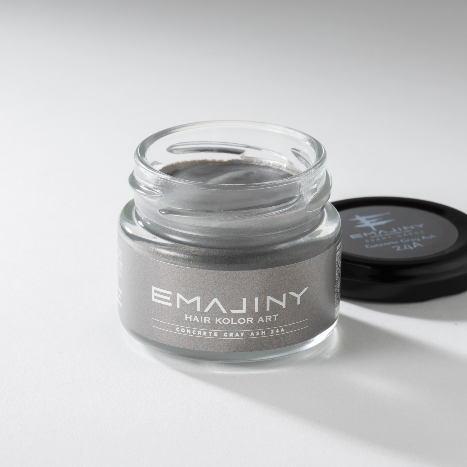 コンクリート グレイ アッシュ ヘア カラーワックス 濃銀 36g 【日本製