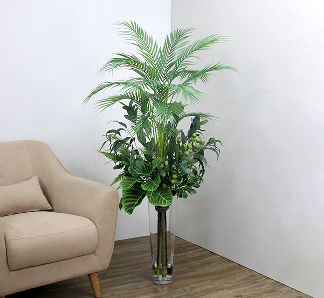 パームリーフ4L25 観葉植物 アートフラワー アーティフィシャル