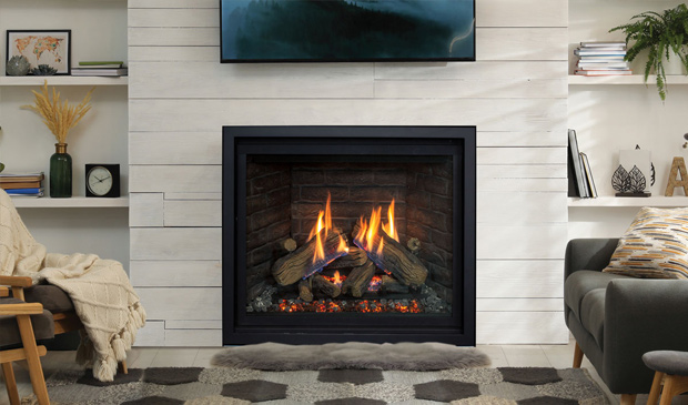 Enviro | Products | Gas | RZ41 Fire-Under-Log Gas Fireplace