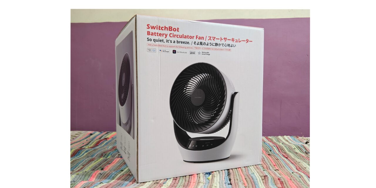 SwitchBot Smart Circulator: An Alexa-Enabled Rechargeable Fan
