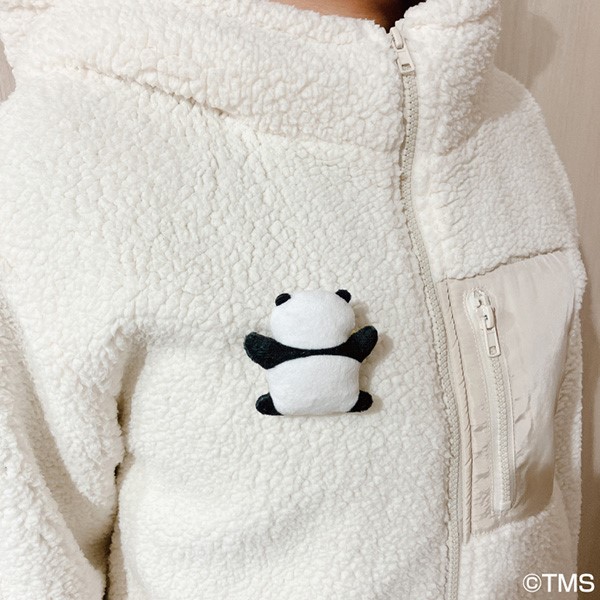 パンダコパンダ ふわふわバッジ /(4)くっつきパンちゃん｜商品情報