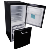 e angle ANG-RE170C1-K 【右開き】170L 2ドア冷蔵庫 ブラック