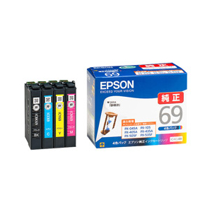 エプソン IC4CL69 インクカートリッジ 4色パック |エディオン公式通販