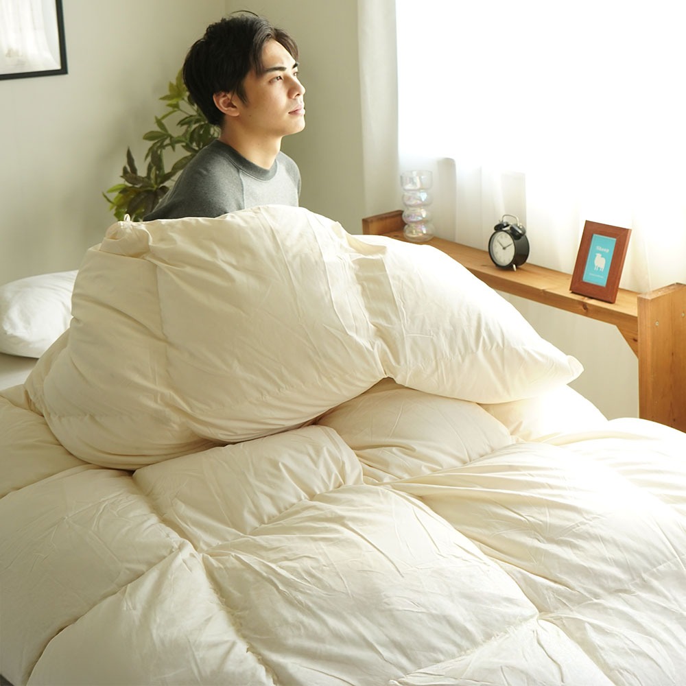 長身用 羽毛布団 シングル 掛け布団 スーパーロング 150×230cm｜ええ