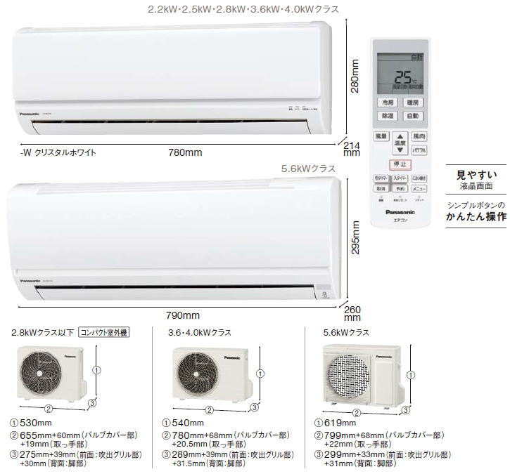パナソニック ＞Fシリーズ：2011年ルームエアコン徹底比較