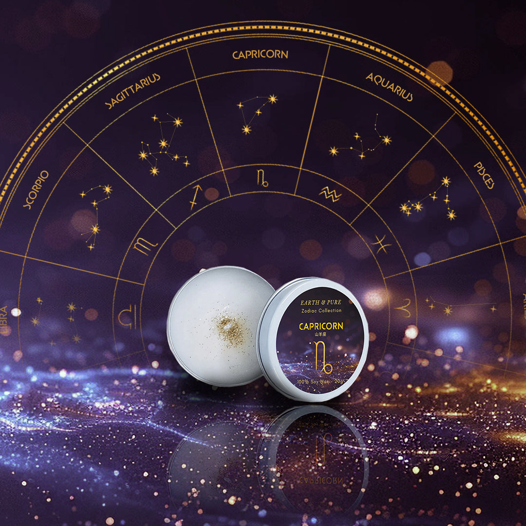 Earth & Pure｜Capricorn - 山羊座｜フレグランスキャンドル｜ソイ