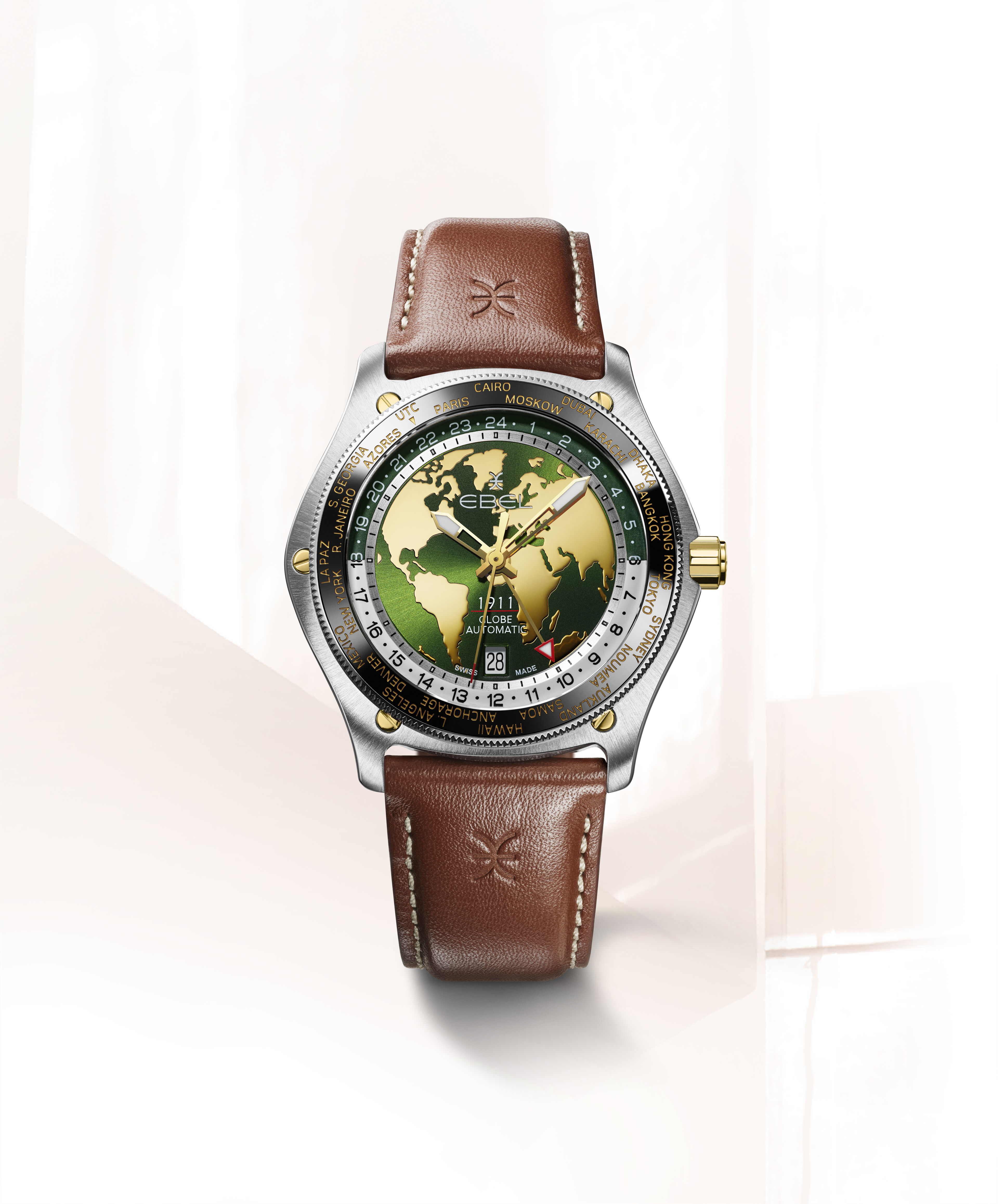 EBEL | Men's watch EBEL 1911, stainless steel and 18k yellow gold