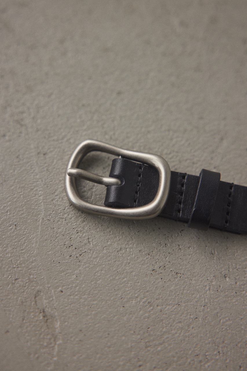 BLACK BY MOUSSY | undulation buckle slim belt (ベルト ) |SHEL'TTER