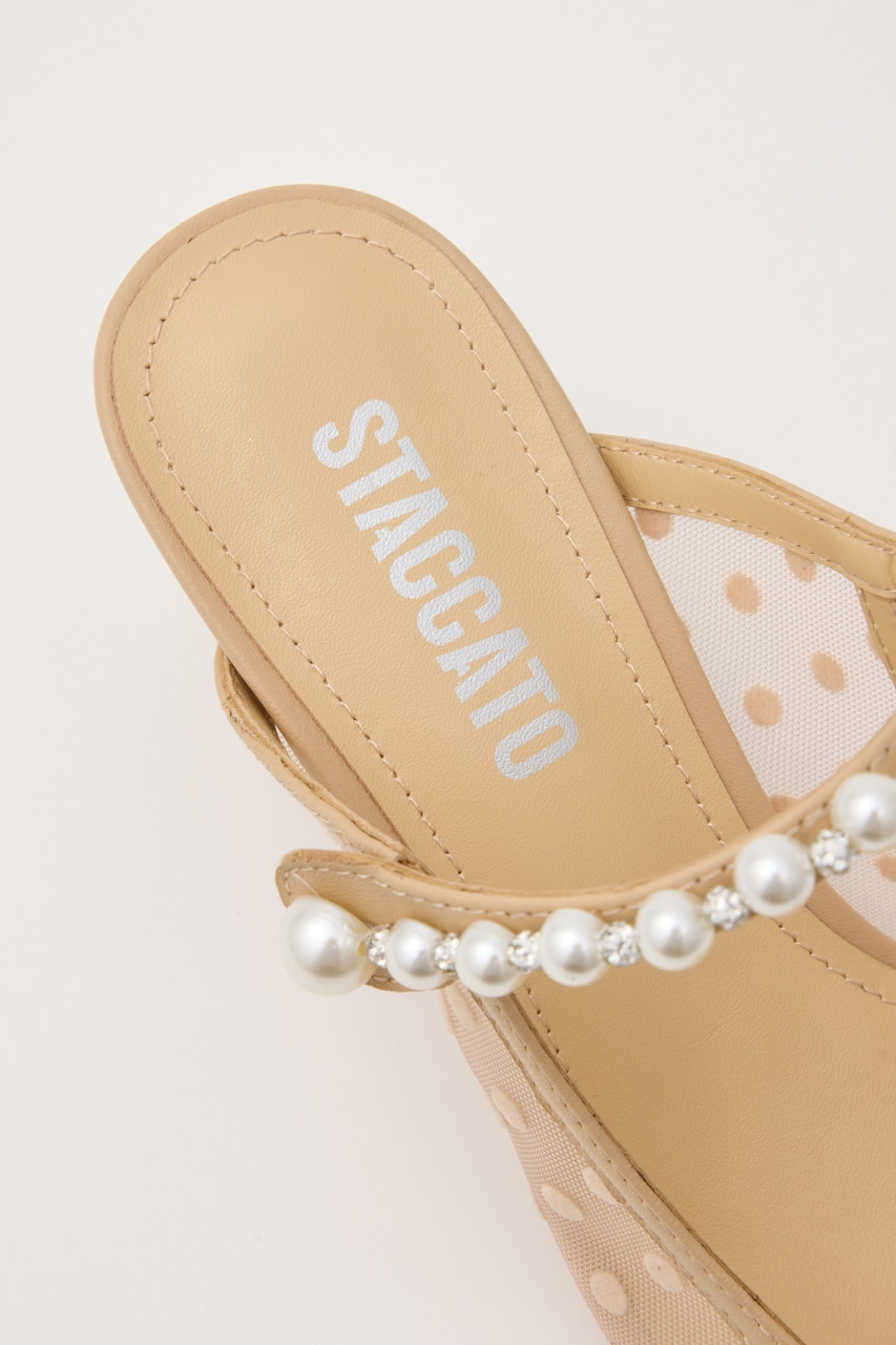 STACCATO | パールラインシースルードットミュール (サンダル ) |SHEL