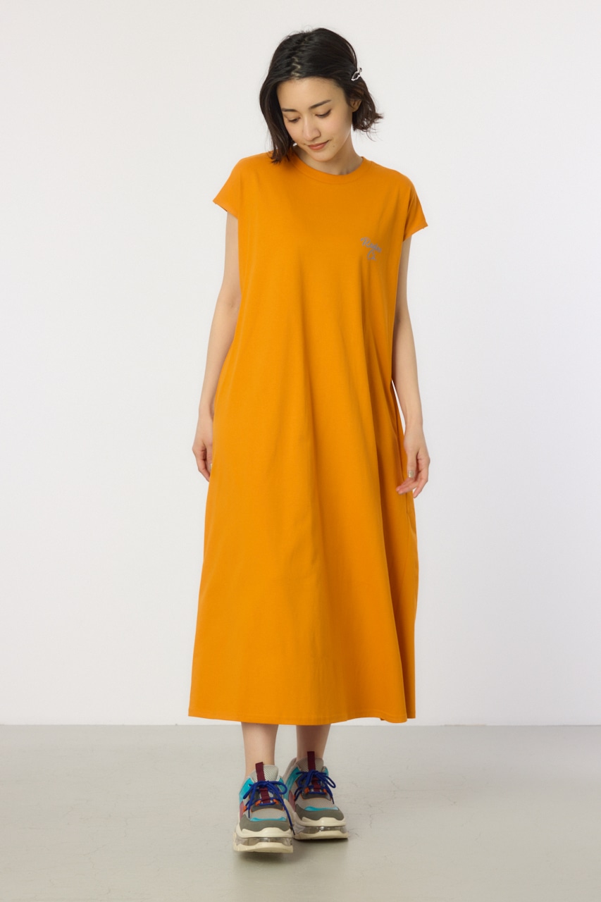 RODEO CROWNS WIDE BOWL | 配色ステッチノースリーブワンピース