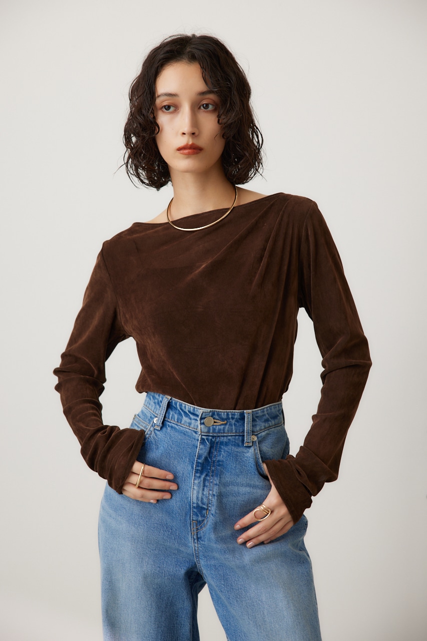 crie conforto | シアーベロアライクトップス (Tシャツ・カットソー