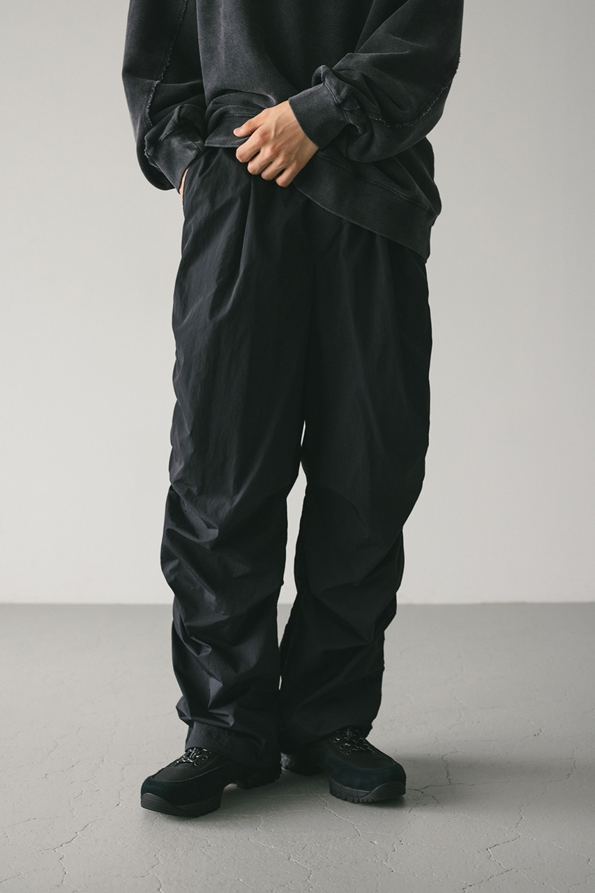 STYLEMIXER | サイドギャザーナイロンパンツ (パンツ ) |SHEL'TTER