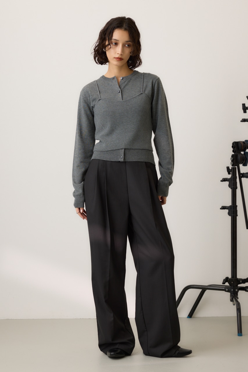 crie conforto | ニットビスチェツインセット (ニット ) |SHEL'TTER