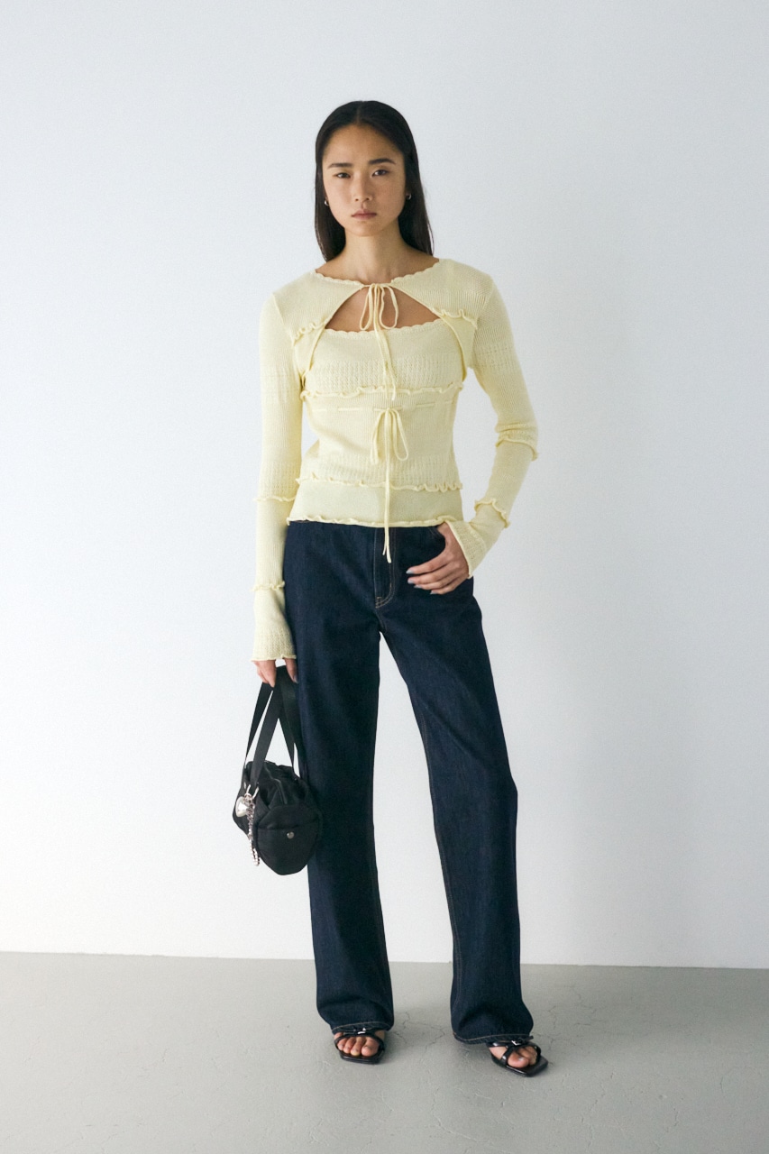 MOUSSY | BOW DESIGN ニットトップス (ニット ) |SHEL'TTER WEBSTORE