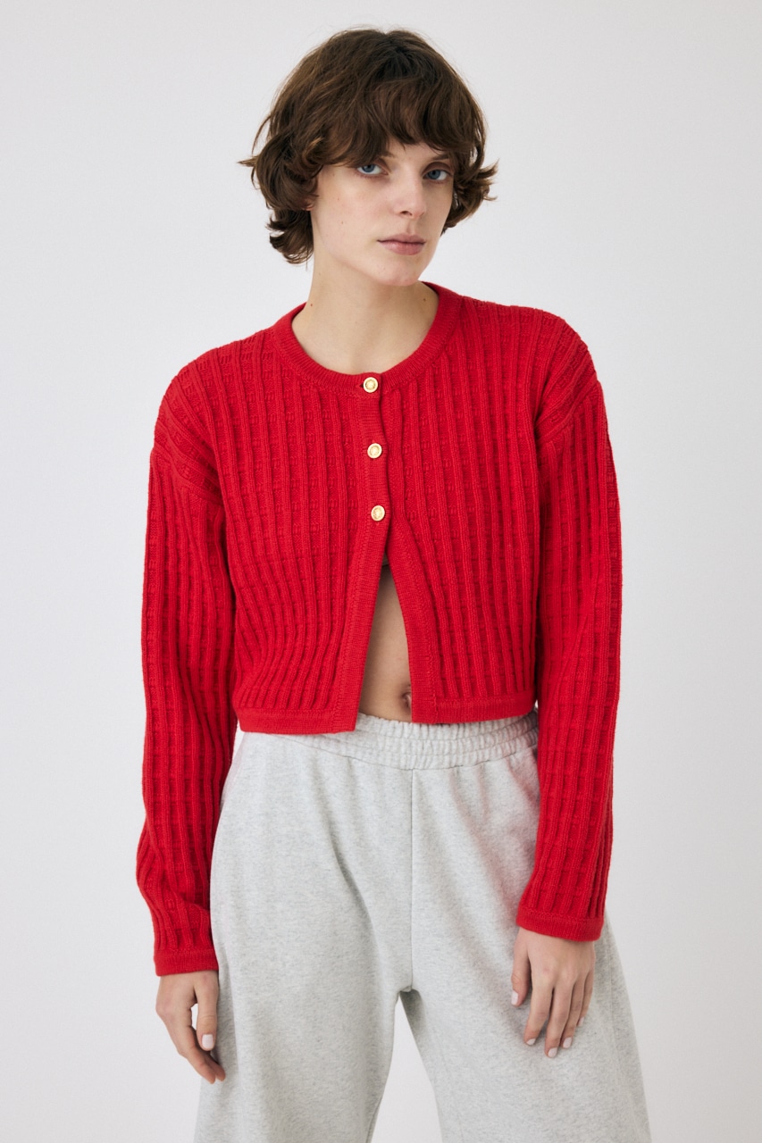 MOUSSY | BI COLOR ニットカーディガン (カーディガン ) |SHEL'TTER