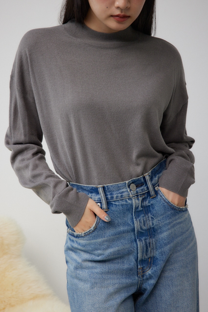 AZUL BY MOUSSY | ヌーディーハイネックニットトップス (ニット