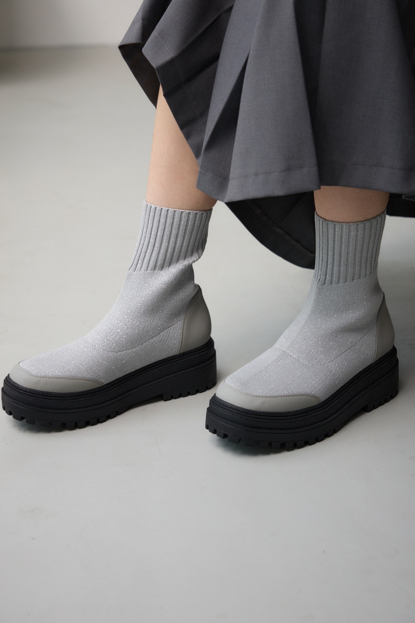 d*7様 MM6 マルタンマルジェラ リブニット ソックスブーツ 37 未使用