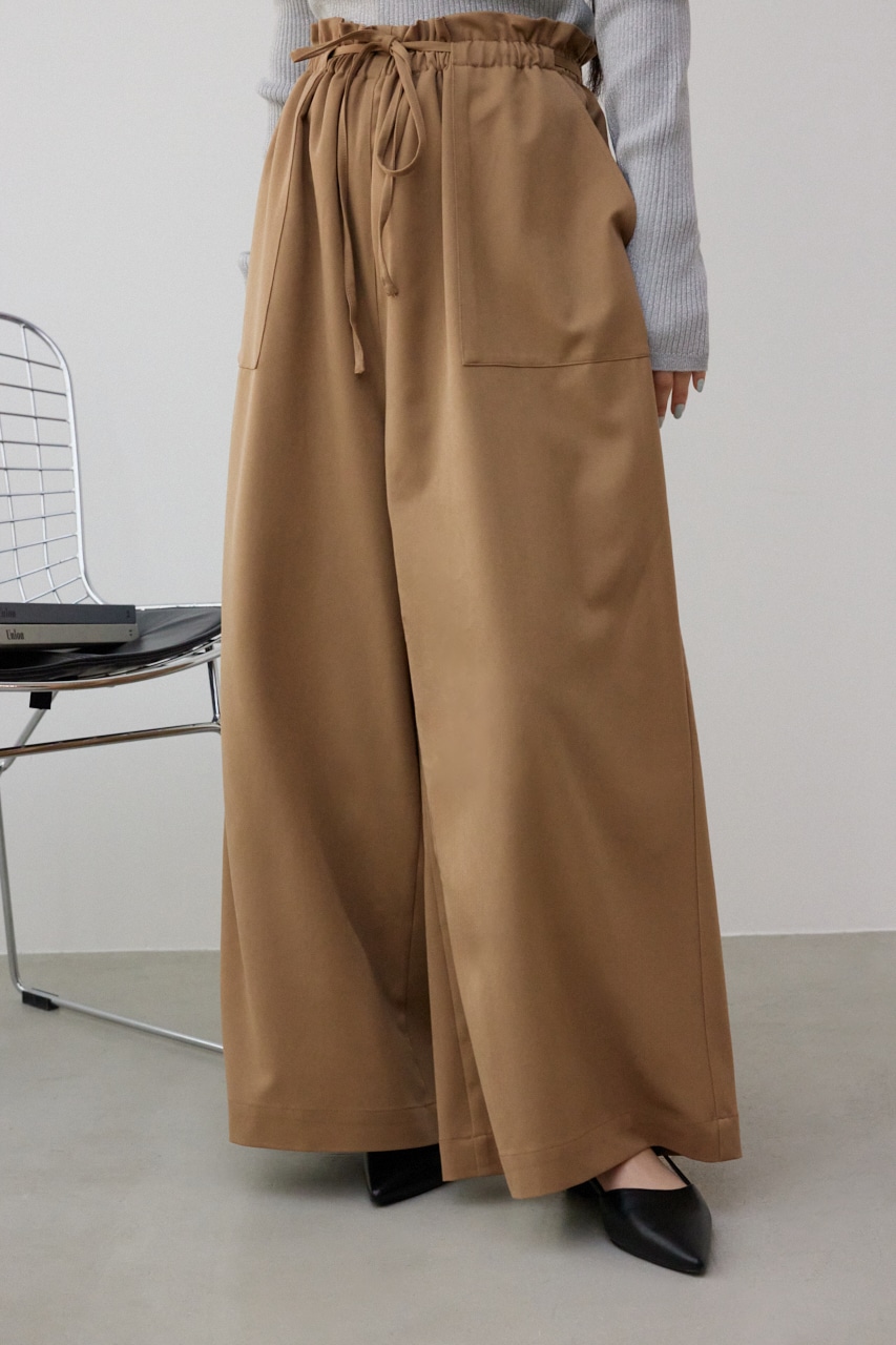 AZUL BY MOUSSY | ソフトタッチギャザーワイドパンツ (パンツ ) |SHEL