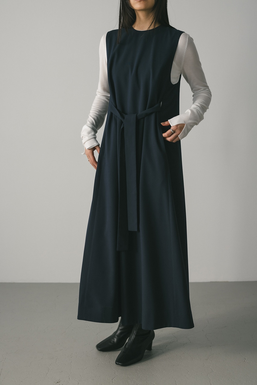 STYLEMIXER | アイラインリボンベルトワンピース (ワンピース(ロング