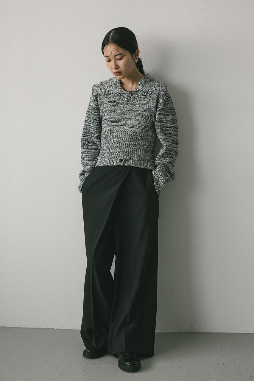 STYLEMIXER | ビッグカラーアンサンブルニットカーデ (カーディガン