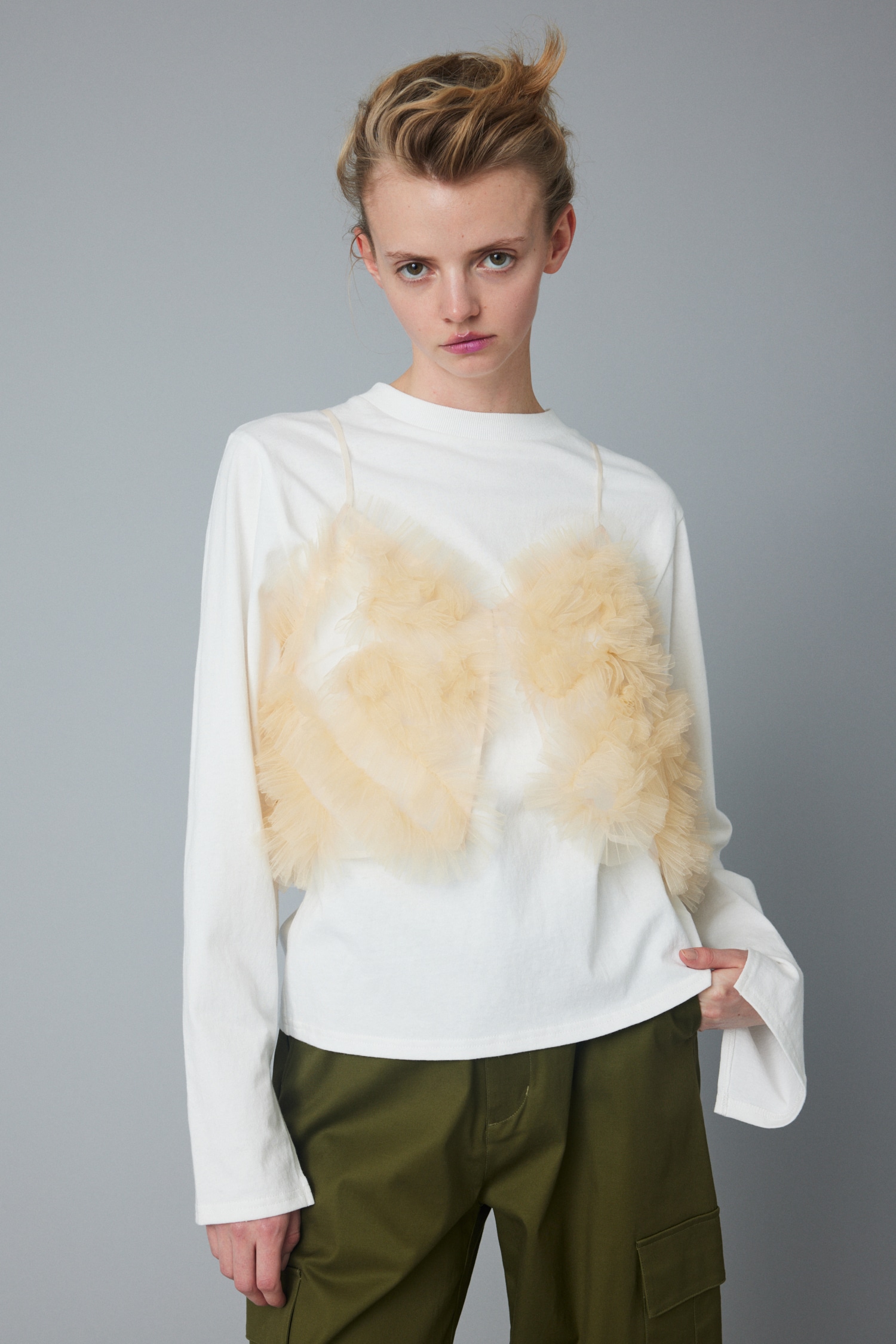 HeRIN.CYE | Many frill bustier (キャミソール ) |SHEL'TTER WEBSTORE