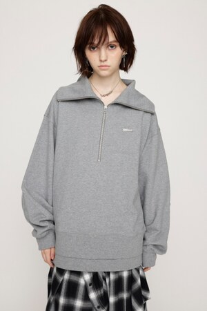 SLY | HALF ZIP LOGO OVER トップス (Tシャツ・カットソー(長袖