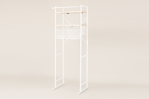 角型ランドリーラック(バスケット付き) - エカンズ（ekans）