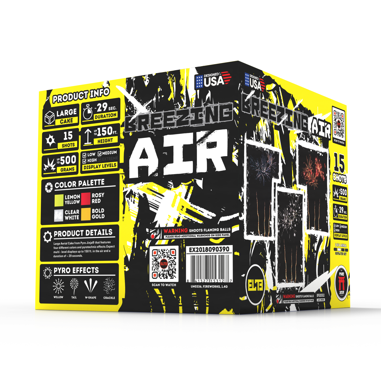 The Elements™ | 71 Shot Aerial Repeater Set at Elite Fireworks