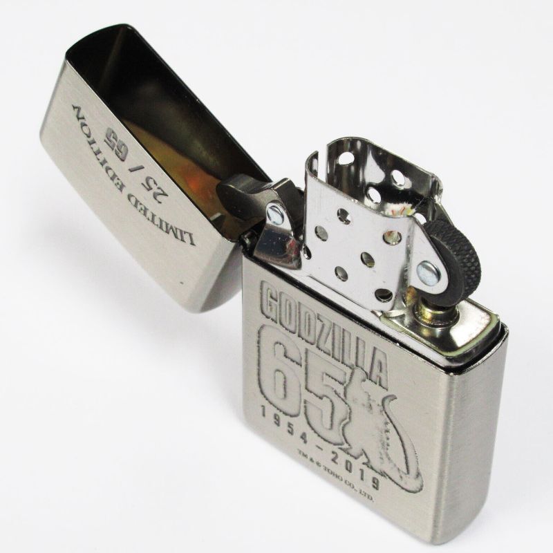 Zippo Godzilla 65th Anniversary 25/65 Oxidized Nickel Plating