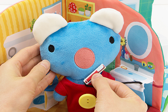 お世話遊びとボタンの練習 ペネロペのおうち ペネロペマスコット付き