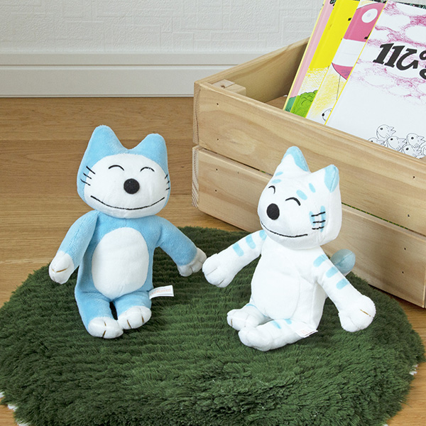 11ぴきのねこ ぬいぐるみS ブルー | 絵本ナビ | グッズ・通販